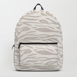 Zebra Stripes - Gray on Cream Backpack