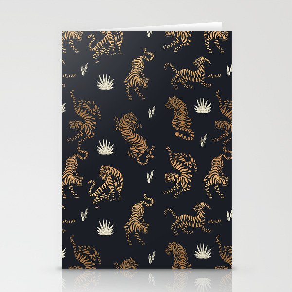 Golden Tigers Stationery Cards