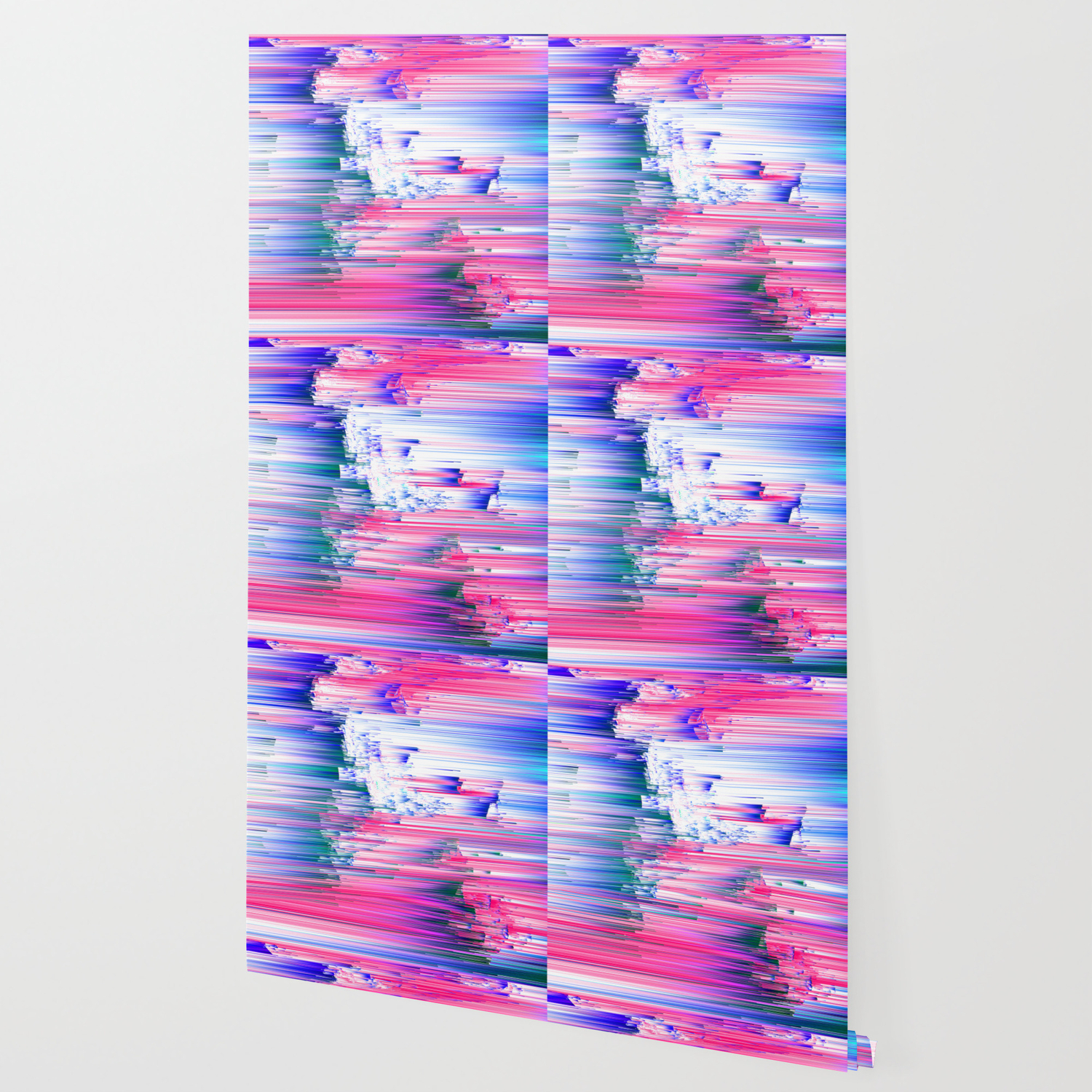 Only 90s Kids Pastel Glitchy Abstract Pixel Art Wallpaper By