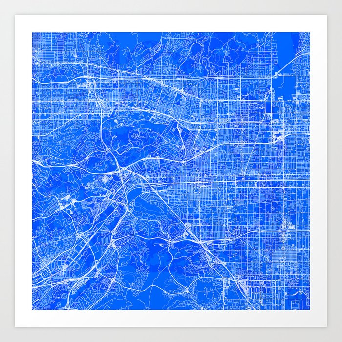 Pomona USA - city map Art Print