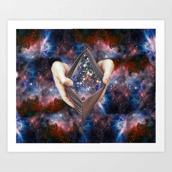 SPACE wallet Art Print