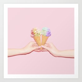 Ice Cream Love Art Print