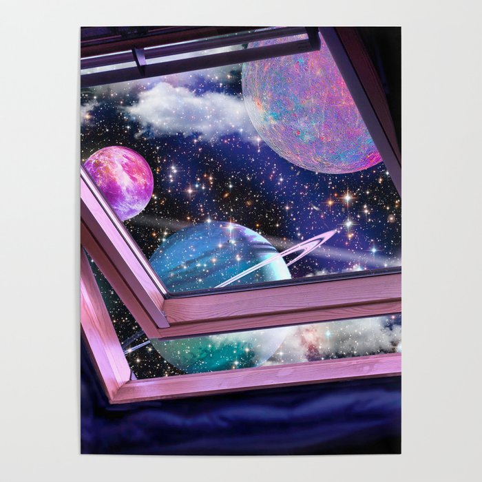 Planets Outside My Window Poster
