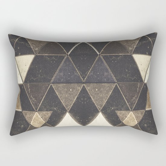 Triangles XXVII Rectangular Pillow