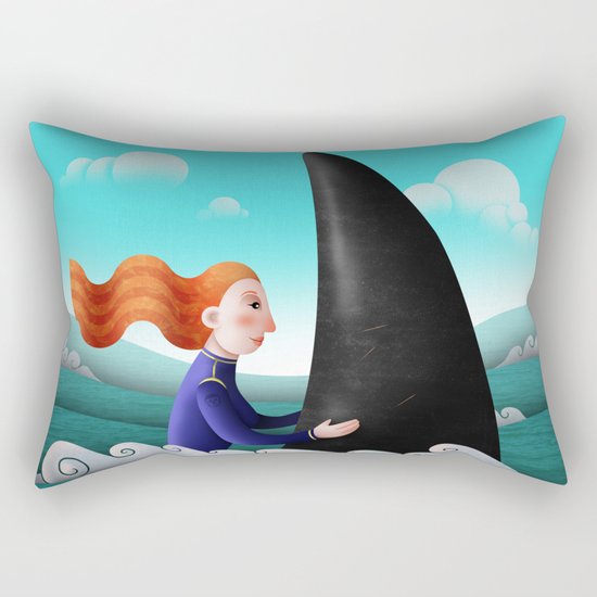 Feeling of freedom Rectangular Pillow