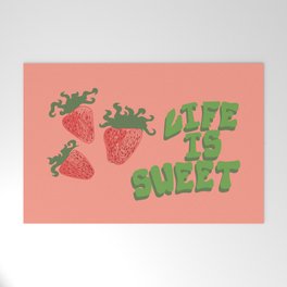 Life Is Sweet Welcome Mat
