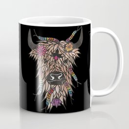 Highland cow - papercut design Coffee Mug