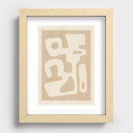 Modern Abstract Minimal Shapes 120 Recessed Framed Print