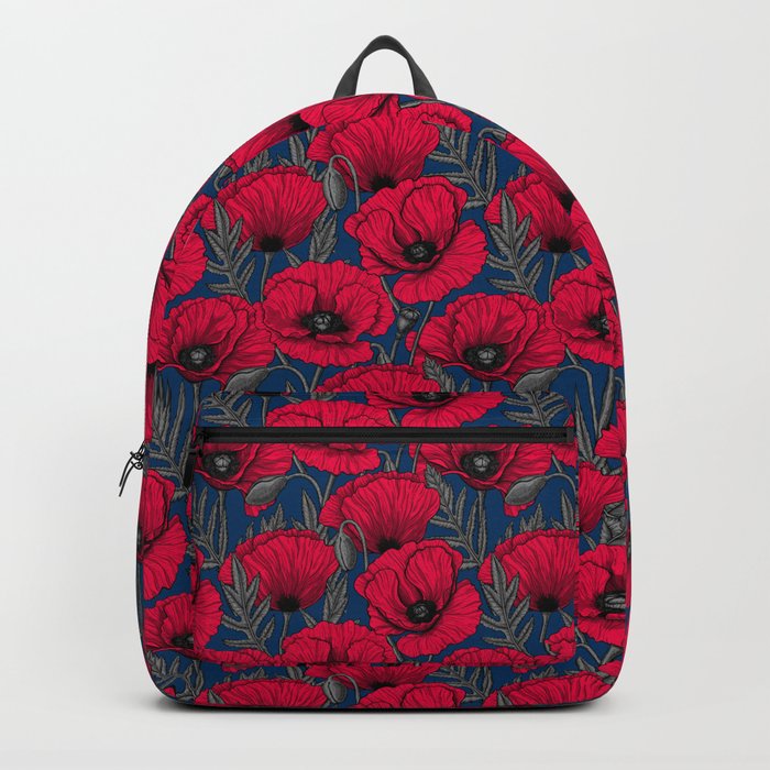 Night poppy garden  Backpack