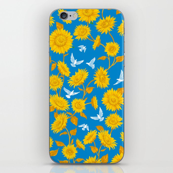 Sunflowers floral. For Ukraine. iPhone Skin