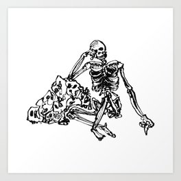 Just skeleton stuff Art Print