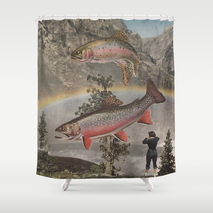 Rainbow Trout Shower Curtain By Mitchmeseke Society6
