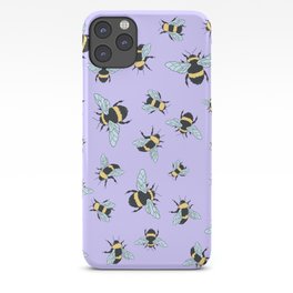 Bumble Bee (Lavender) iPhone Case
