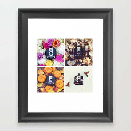 Brownie's Four Seasons Framed Art Print