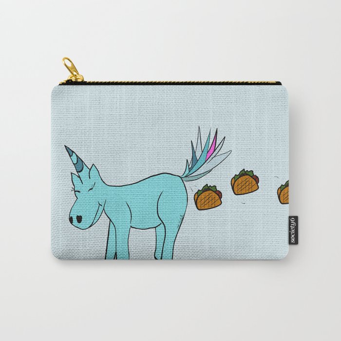 Unicorn Pooping Tacos Carry-All Pouch | Drawing, Digital, Unicorn, Tacos, Taco-tuesday, Pooping-tacos, Humor, Humor, Silly, Gifts