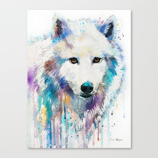 Arctic Wolf Canvas Print