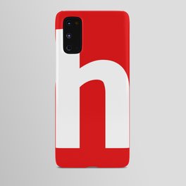 letter H (White & Red) Android Case