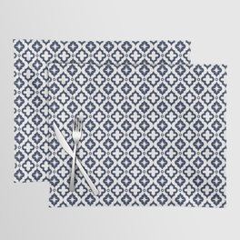 Navy Blue Ornamental Arabic Pattern Placemat