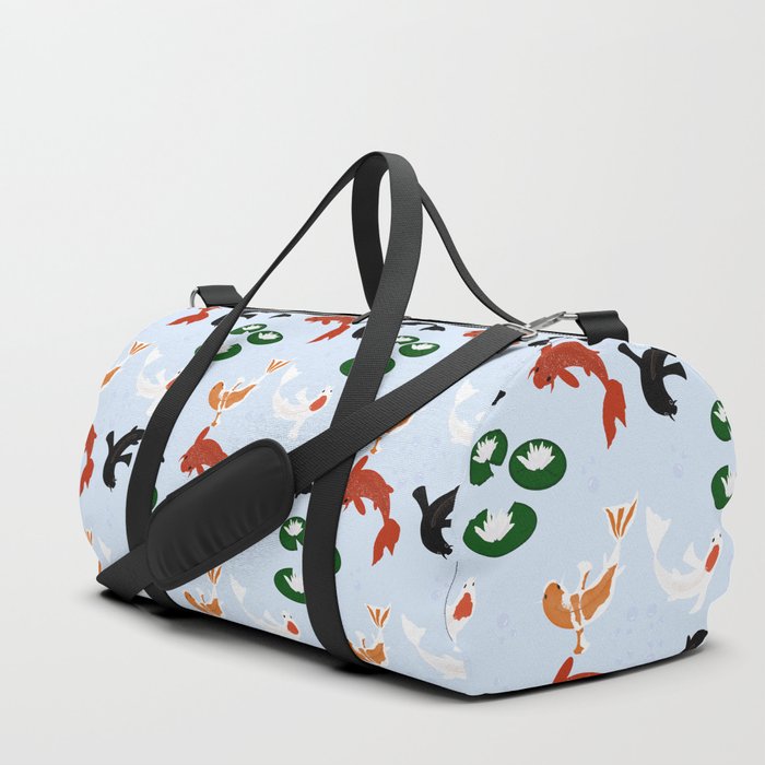 Koi Fish & Lillies Duffle Bag