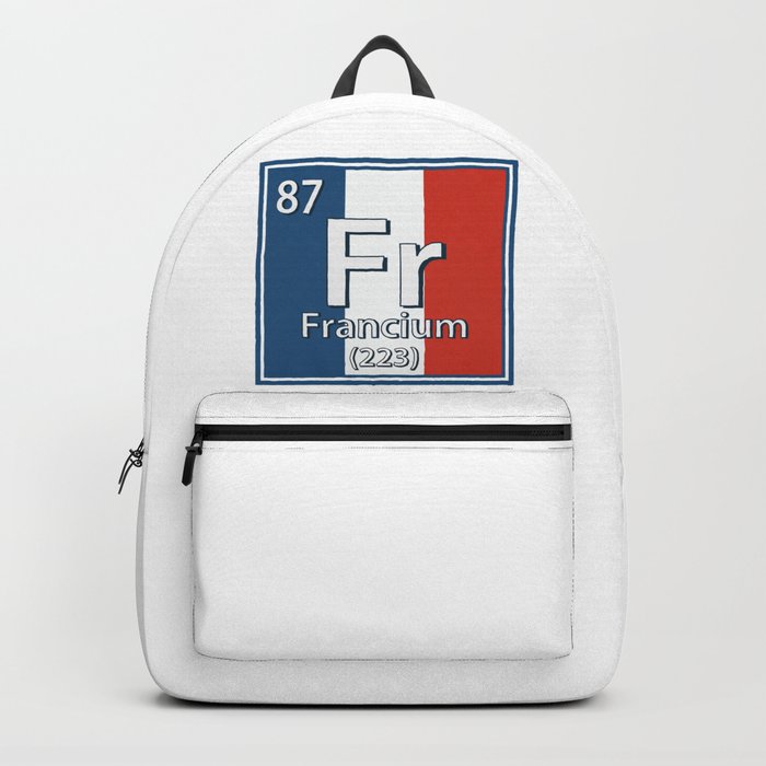 Francium - France Flag French Science Backpack