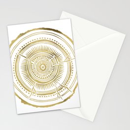 Quaking Aspen – Gold Tree Rings Stationery Card