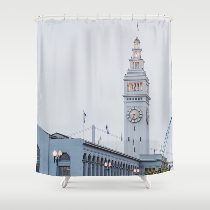 At The Ferry Building In San Francisco Shower Curtain By