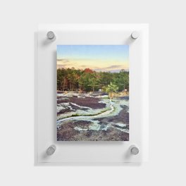 Evergreens and Riverbeds Floating Acrylic Print