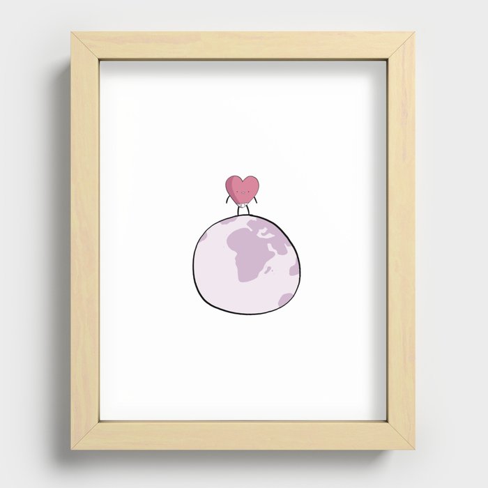 Where is the love Recessed Framed Print