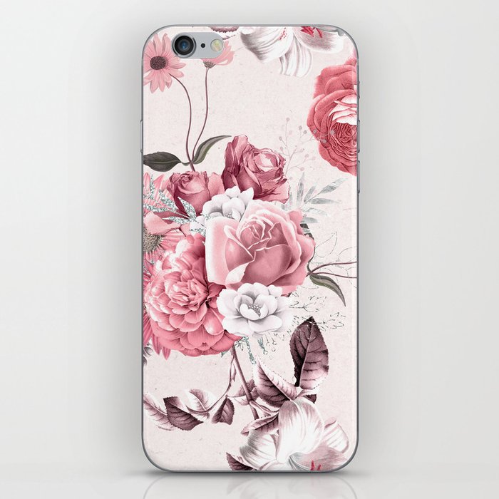 Pink Floral Bouquet iPhone Skin