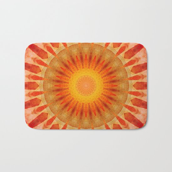 Mandala sunset Bath Mat