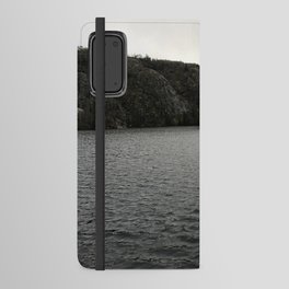 Lake and Mountain with Overcast Sky Android Wallet Case