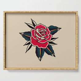 Rose Traditional Serving Tray