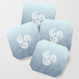 Avatar Air Bending Element Symbol Coaster
