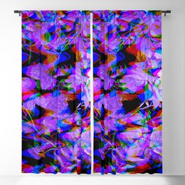 Vintage Abstract  Design Glitch Blackout Curtain