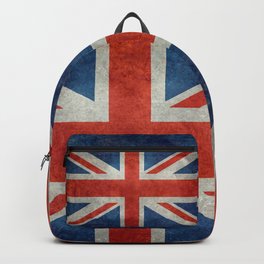 UK British Union Jack flag "Bright" retro Backpack | Painting, Englishflag, Britishflag, Vintage, Ukflag, Worn, Unionjackflag, Flag, Unionjack, Grungy 