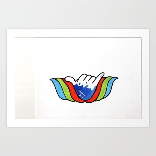 SABABA SURF Art Print