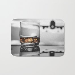 Airport on Ice Bath Mat | Fineart, Photo, Travel, Bourbon, Aircraft, Scotch, Freedom, Jet, Flying, Drink 