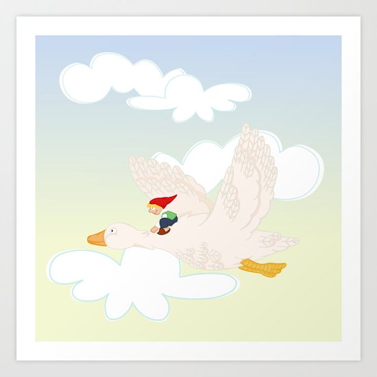 The Wonderful Adventures of Nils Art Print