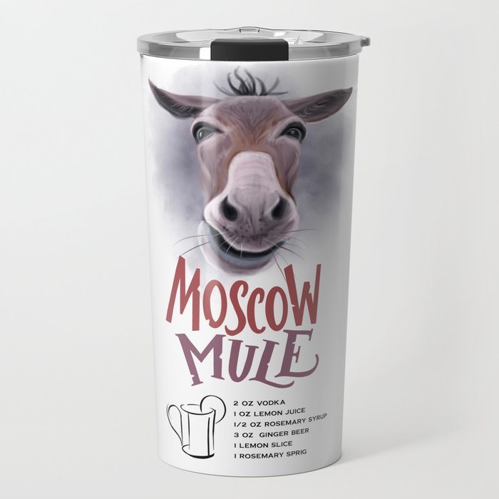 Moscow Mule Cocktail Recipe Travel Mug