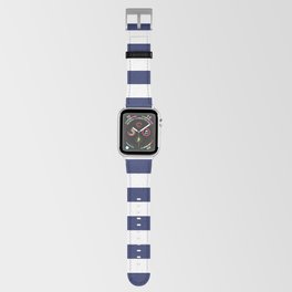 Navy Blue and White Stripes Apple Watch Band