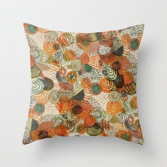 Tomatoes and pickles Throw Pillow