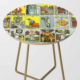 Tarot Card Collage Side Table
