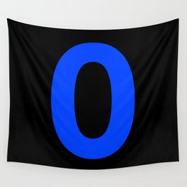Number 0 (Blue & Black) Wall Tapestry