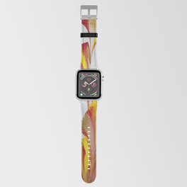 Red and yellow Lilies Apple Watch Band