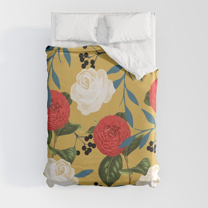 Floral Obsession #society6 #pattern #buyart Duvet Cover