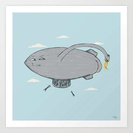 Moments before disaster Art Print