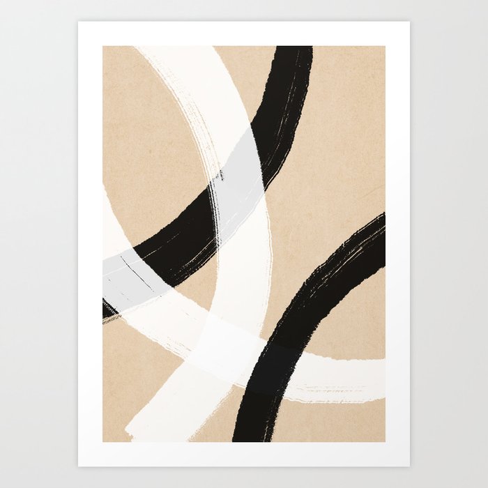No56 Reckoner - Abstract lines Art Print