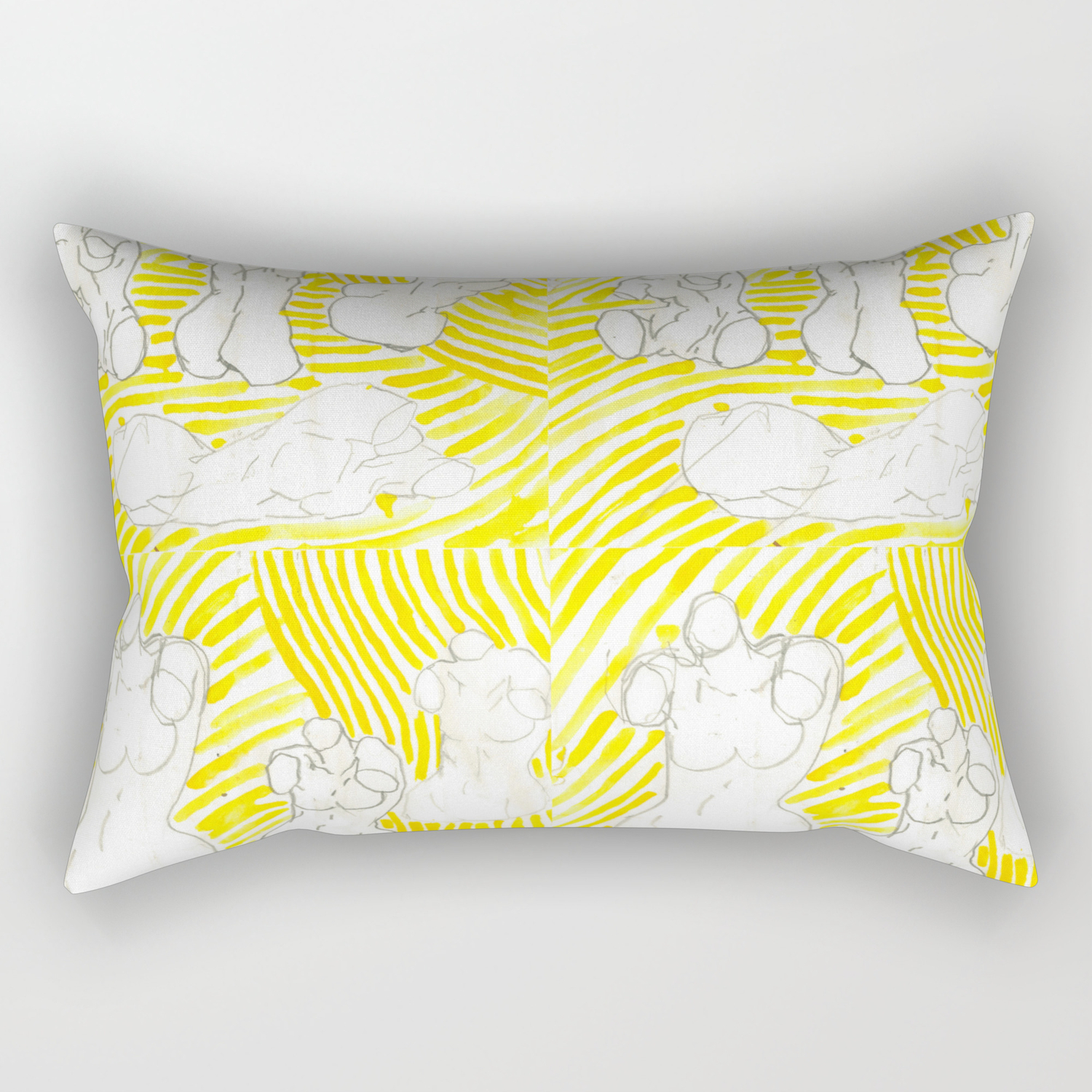 Torso Print Rectangular Pillow By Iinalumme Society6