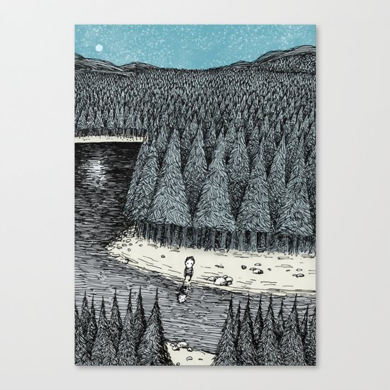 'Somewhere' (Colour) Canvas Print