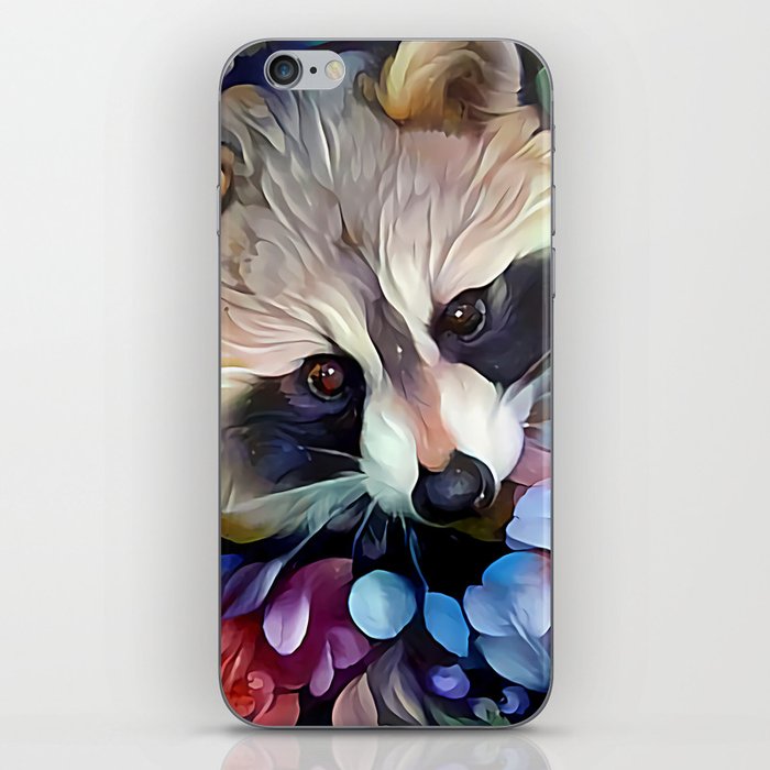 Peekaboo Raccoon iPhone Skin